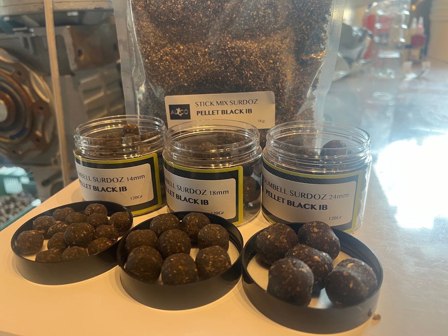 DUMBELL HOOK BAIT "PELLET BLACK IB"