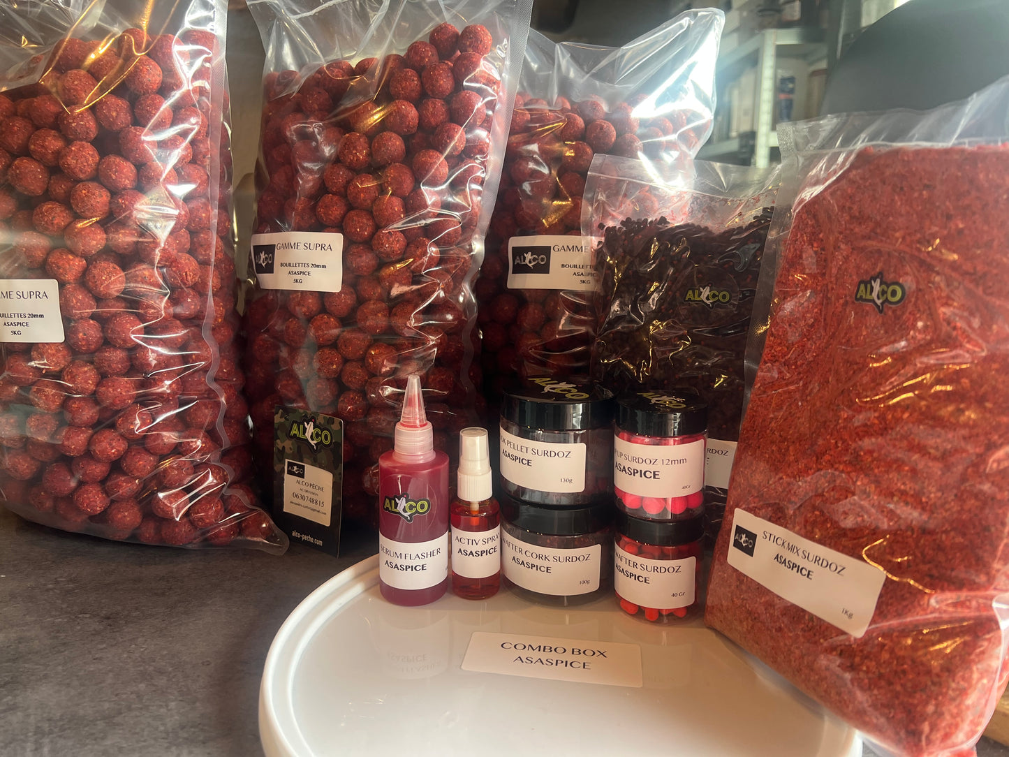 SEAU COMBO BOX PELLET RED KRILL